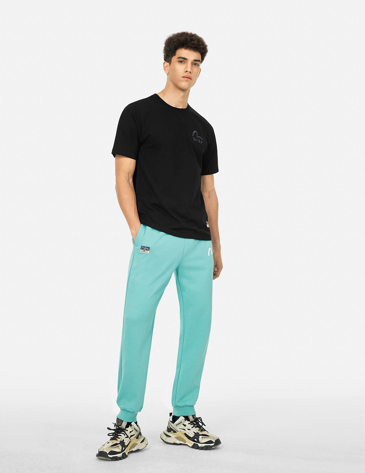 Seagull and Brand Logo Print Regular Fit T-shirt