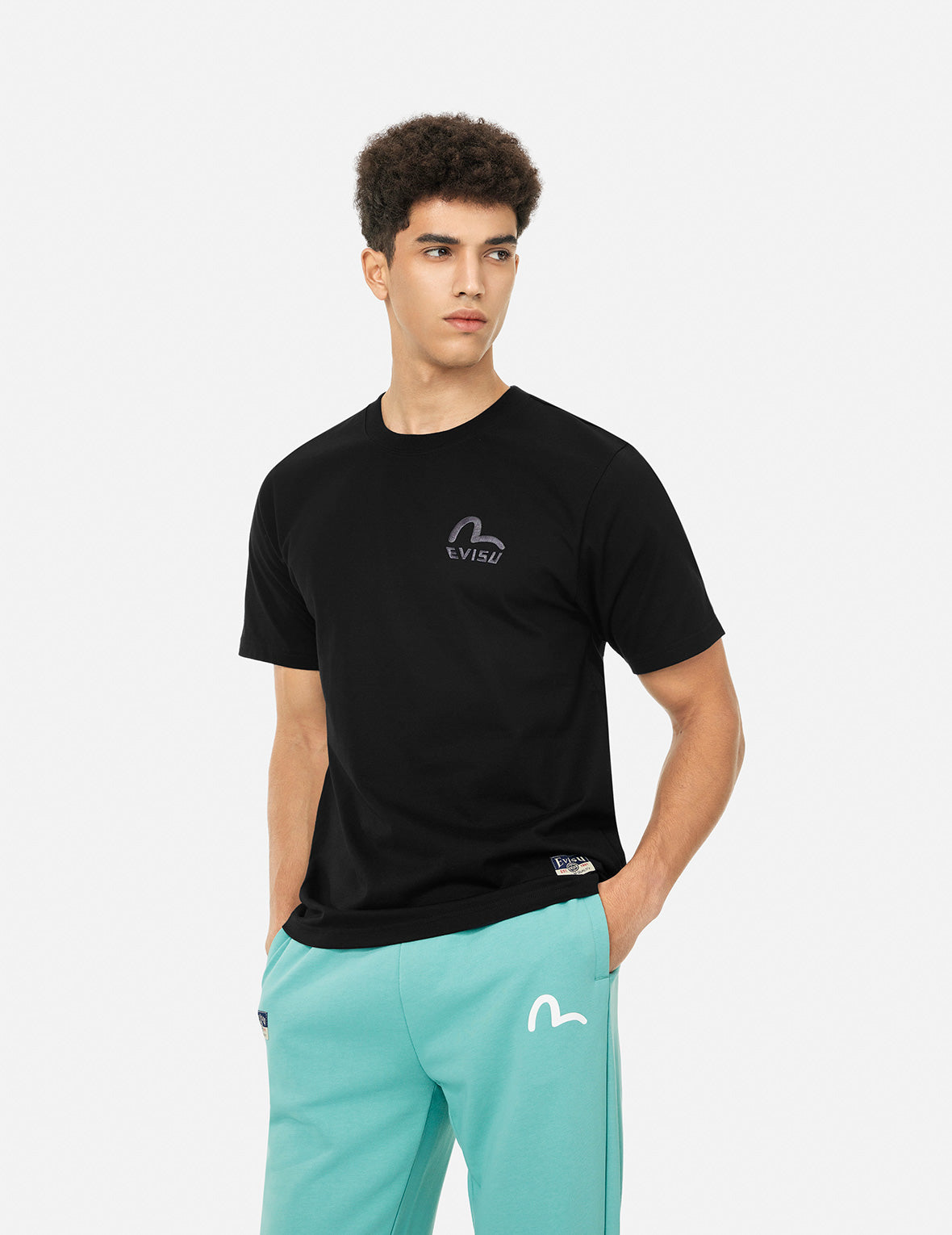 Seagull and Brand Logo Print Regular Fit T-shirt
