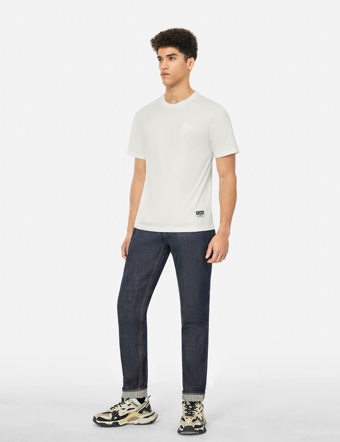 Seagull and Brand Logo Print Regular Fit T-shirt