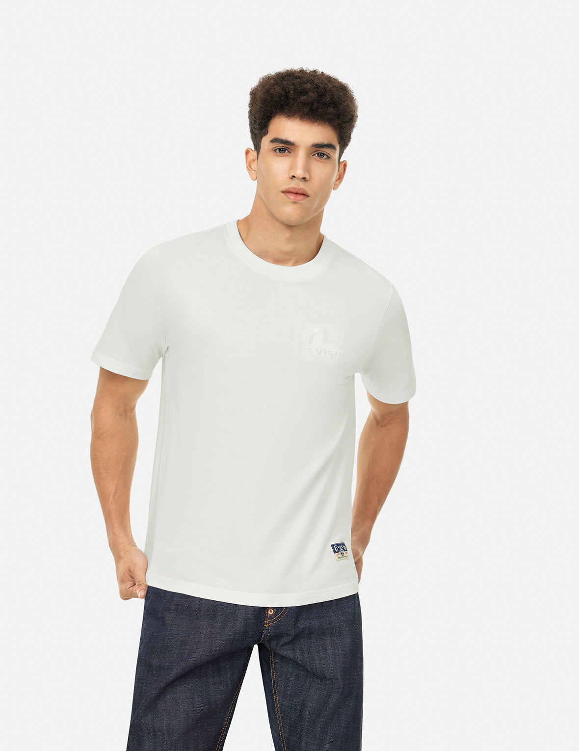 Seagull and Brand Logo Print Regular Fit T-shirt