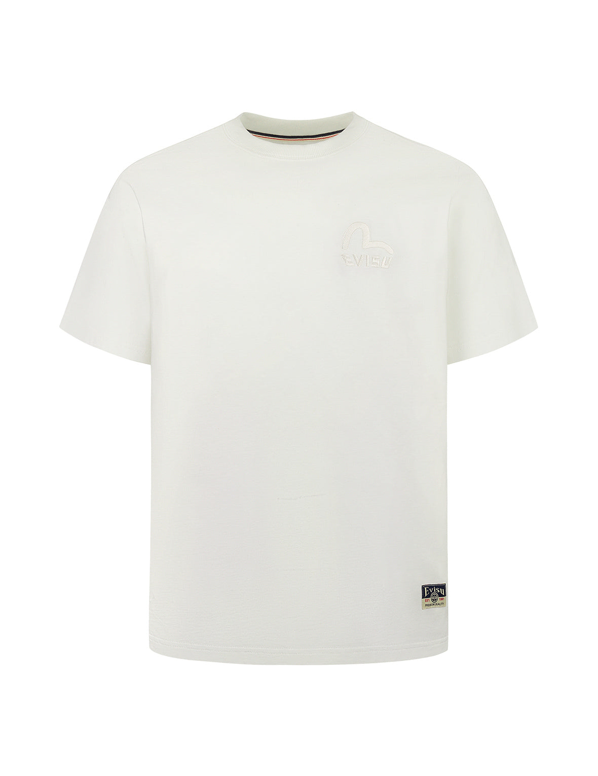 Seagull and Brand Logo Print Regular Fit T-shirt