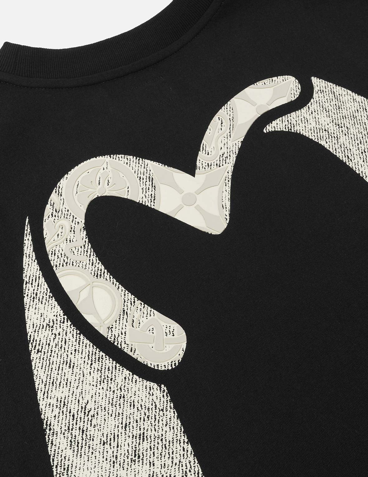 Weathered Seagull Daicock Print Regular Fit T-shirt