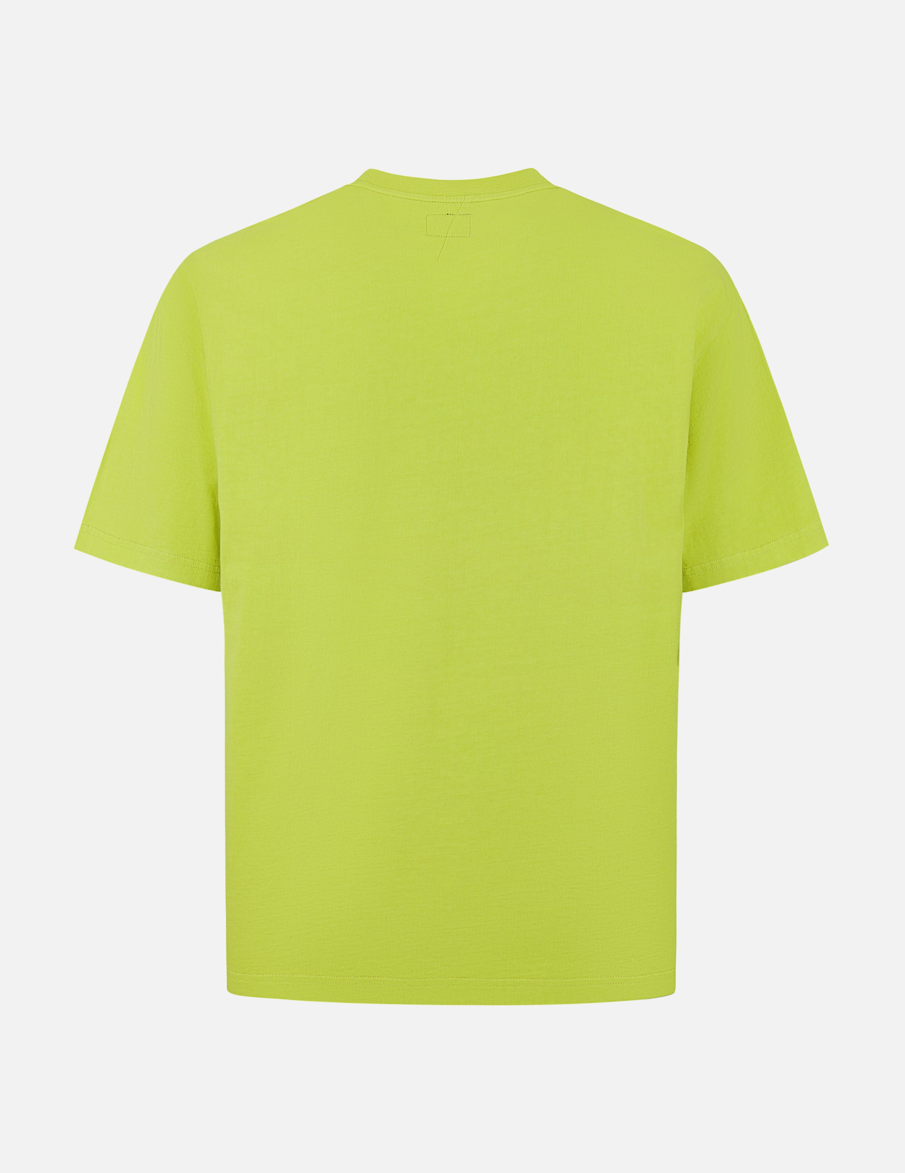Seagull Embroidery Stitching Pocket Relax Fit T-Shirt