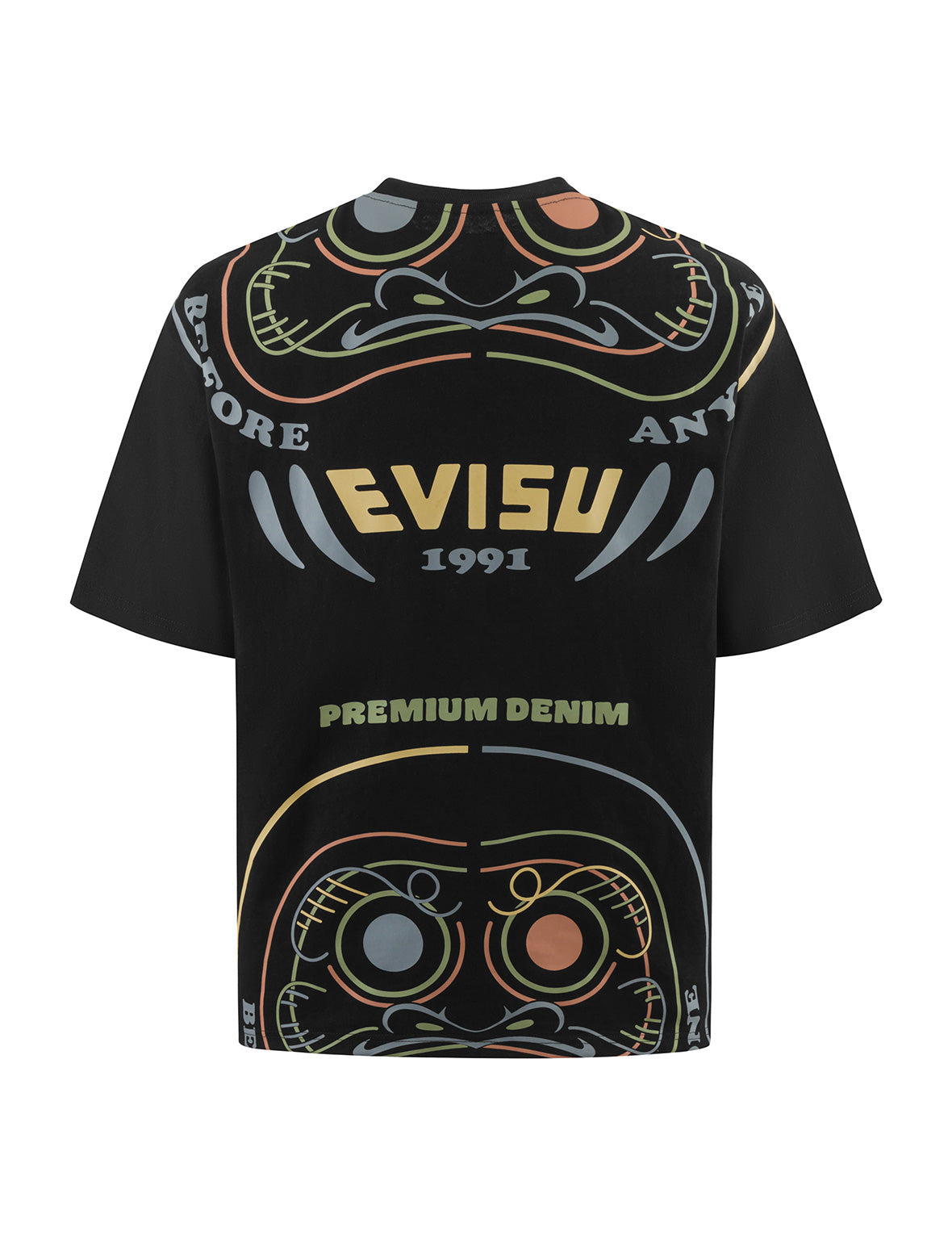 Daruma Print Loose Fit T-Shirt