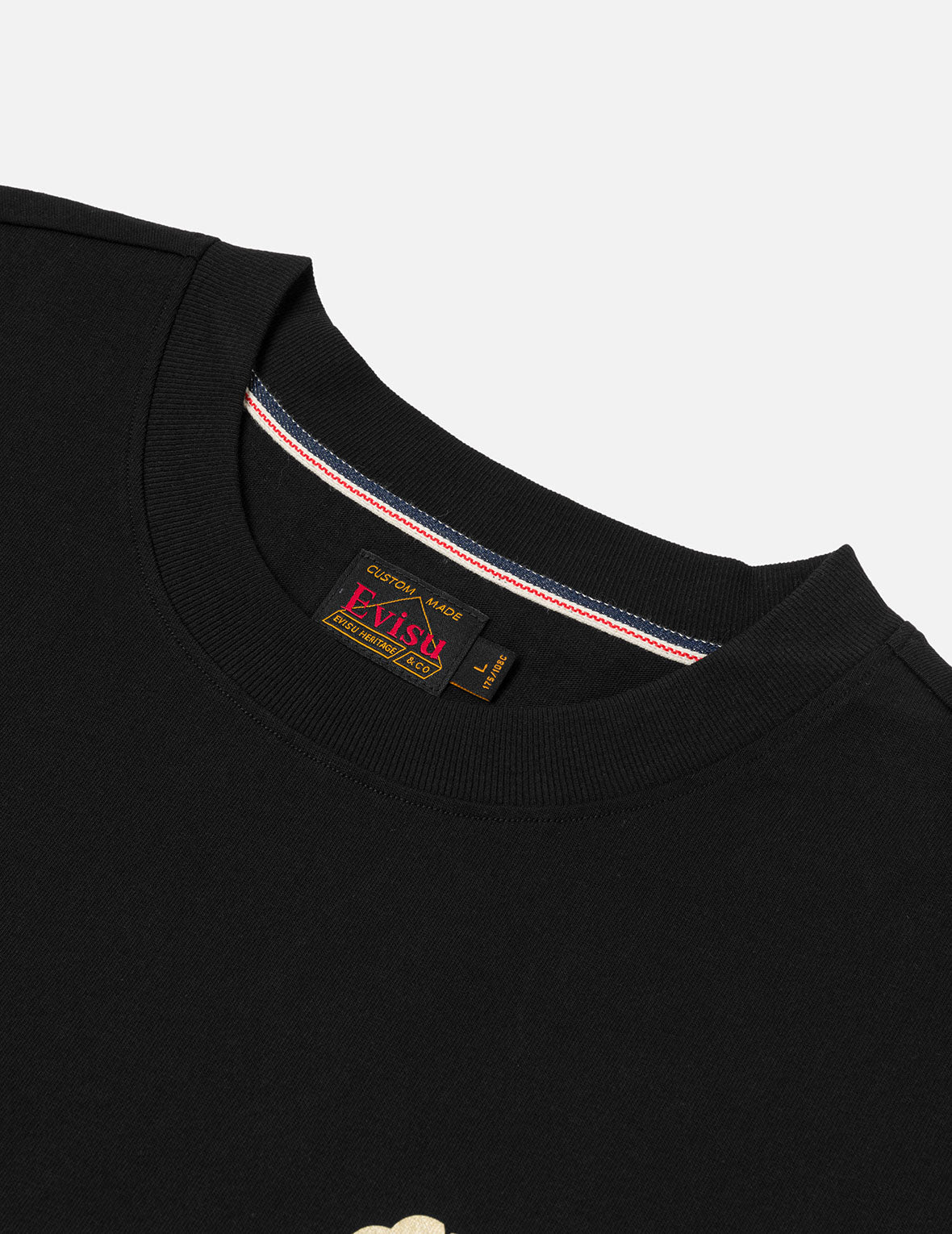 烫金笔刷大M印花宽版休闲T恤