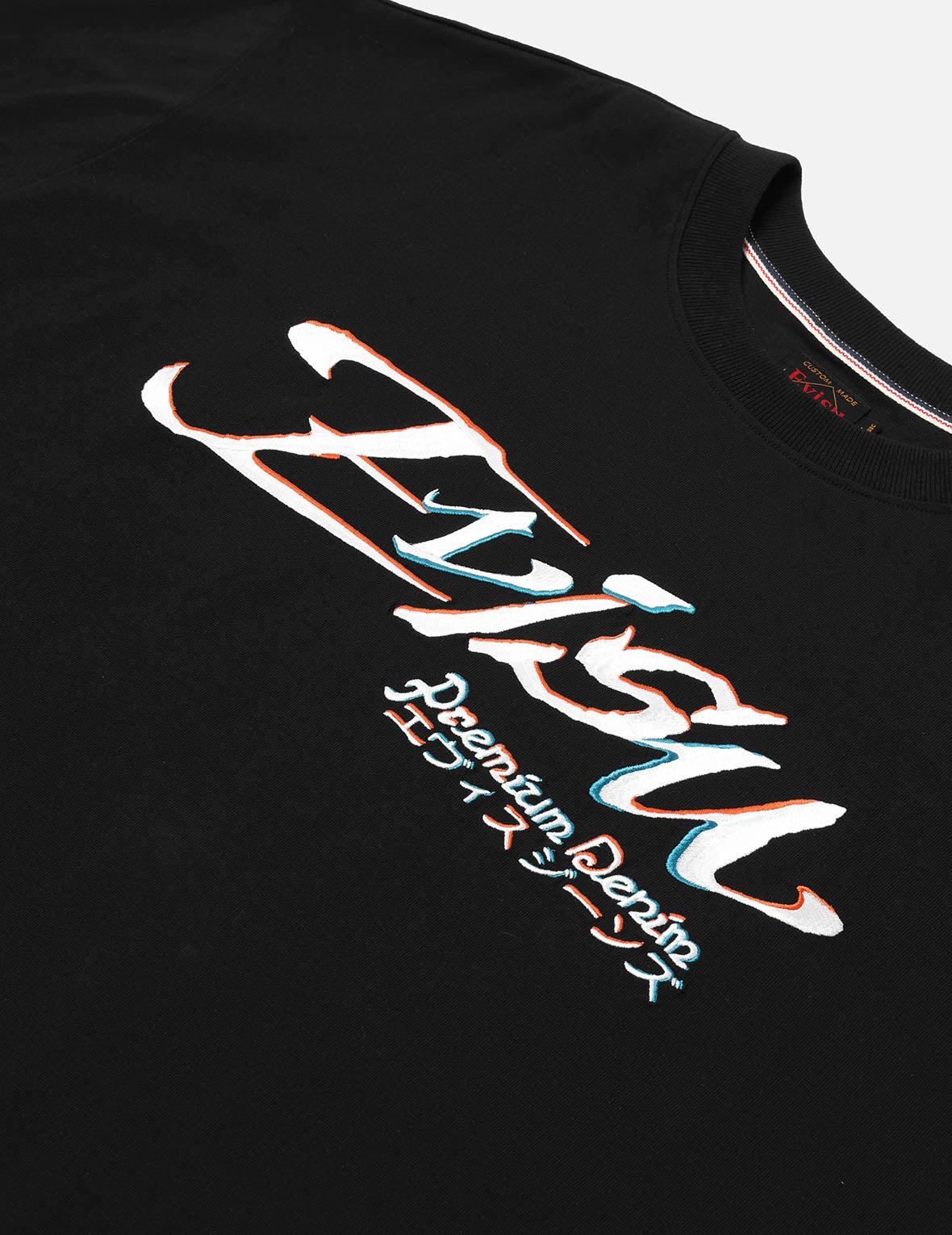 Logo and Kamon Embroidery Loose Fit T-Shirt