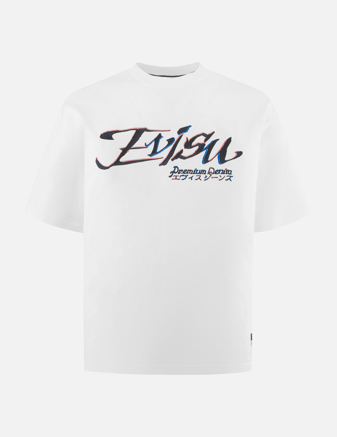 商标和家花刺绣宽版T恤