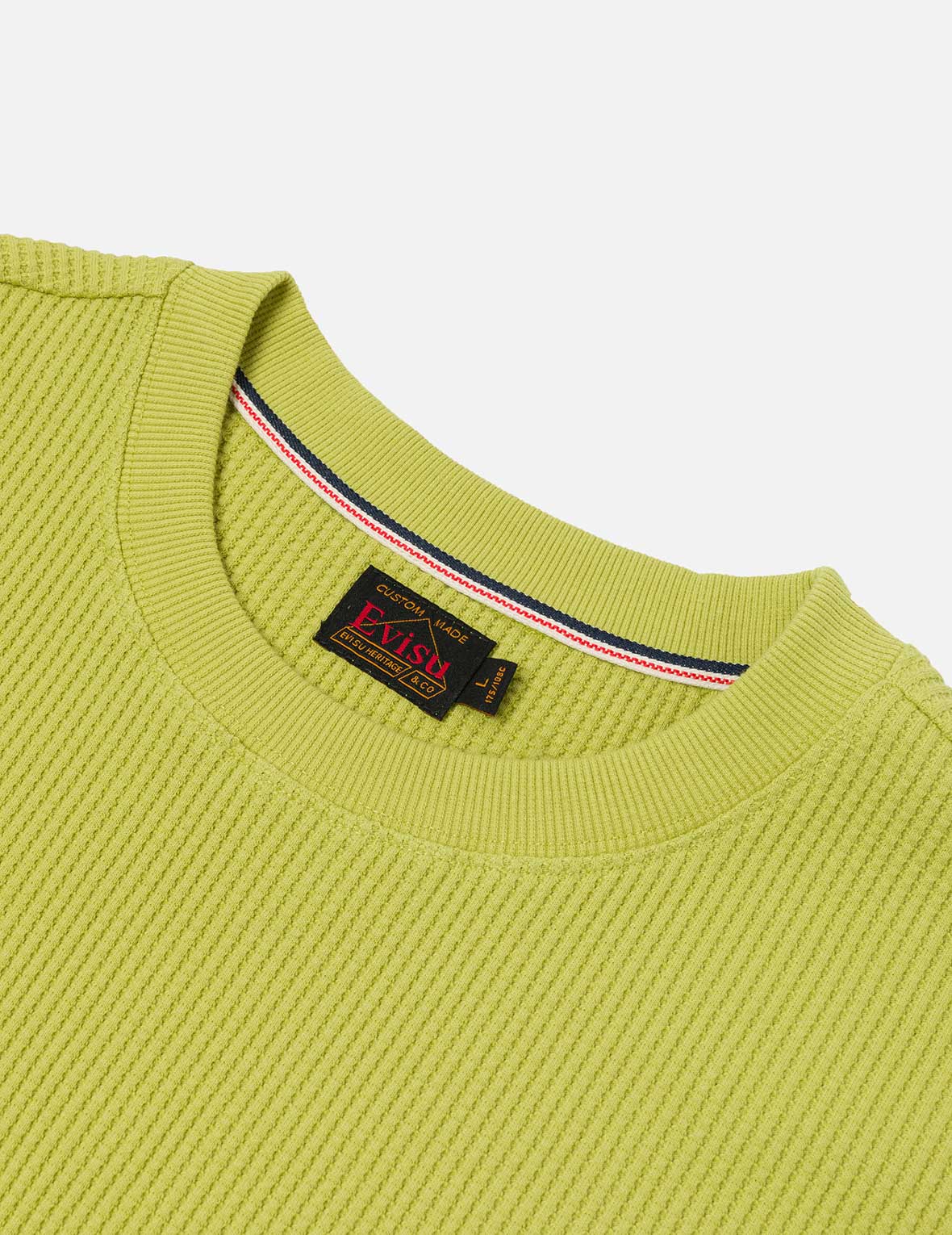 海鸥和商标刺绣超宽版短袖华夫格卫衣