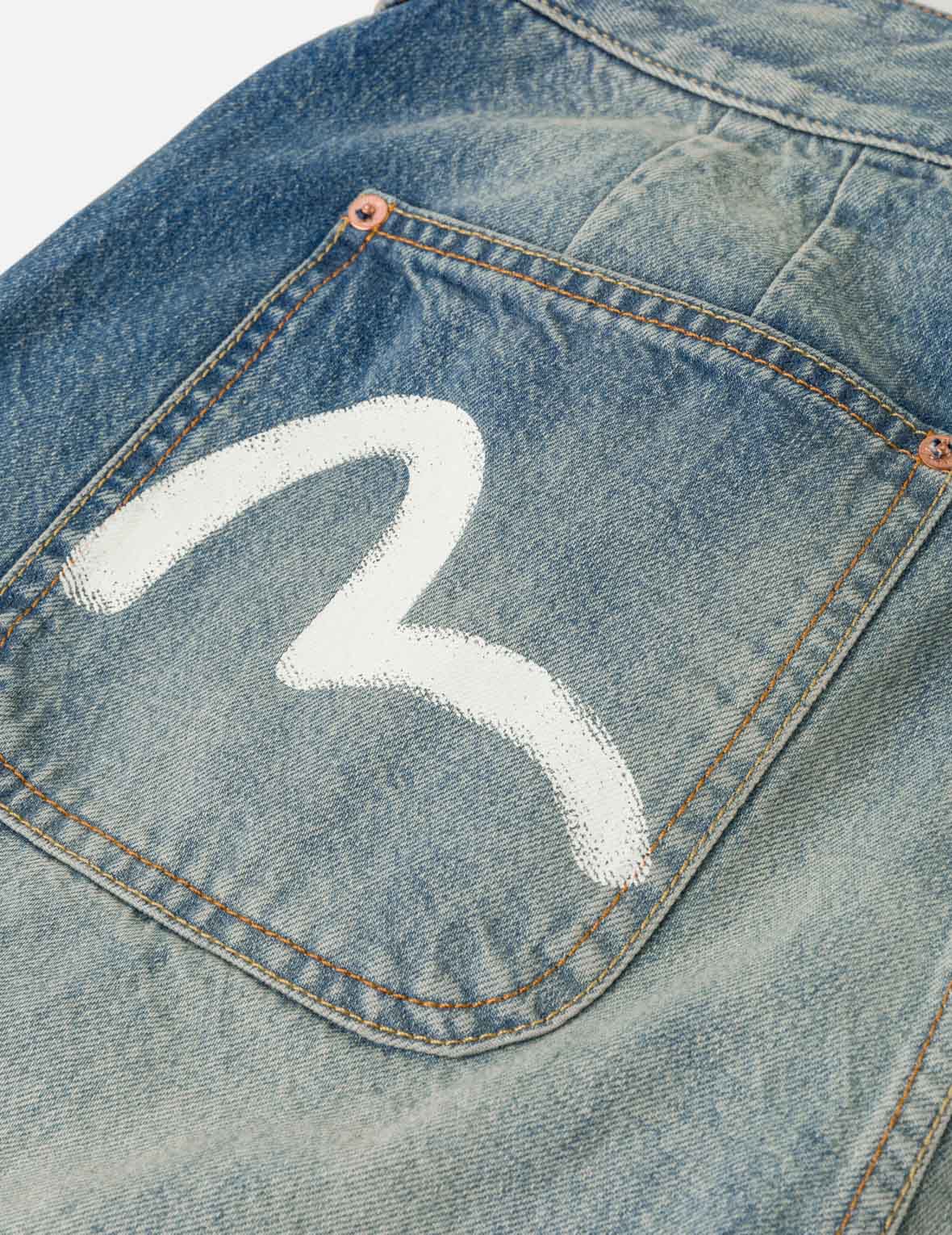 Sashiko Patch Denim Shorts