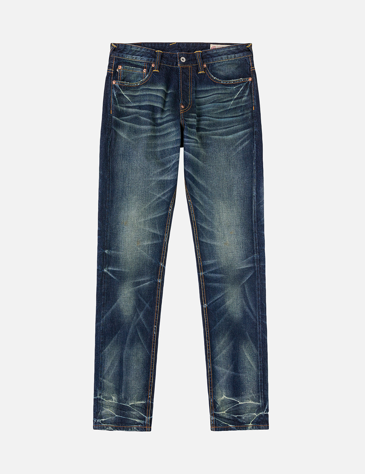 Brocade Patched Pocket Jeans #2017