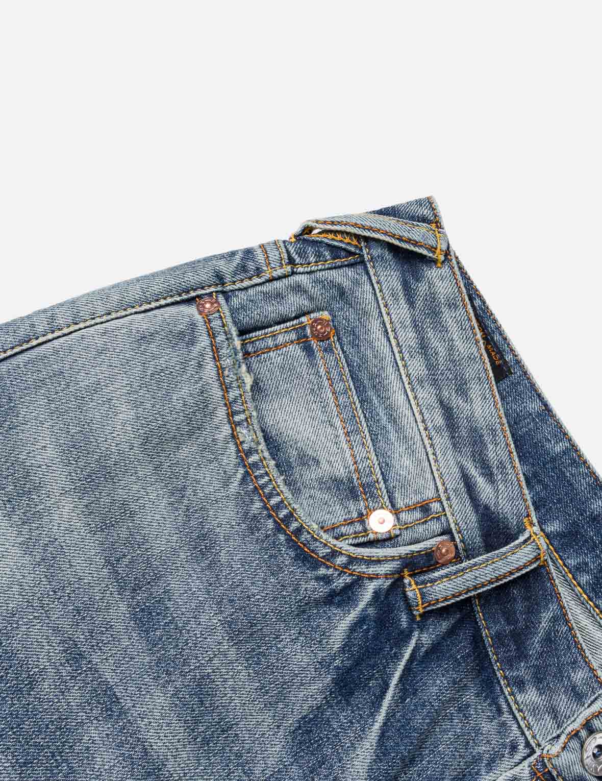 Seagull Printed Pocket Flare Jeans