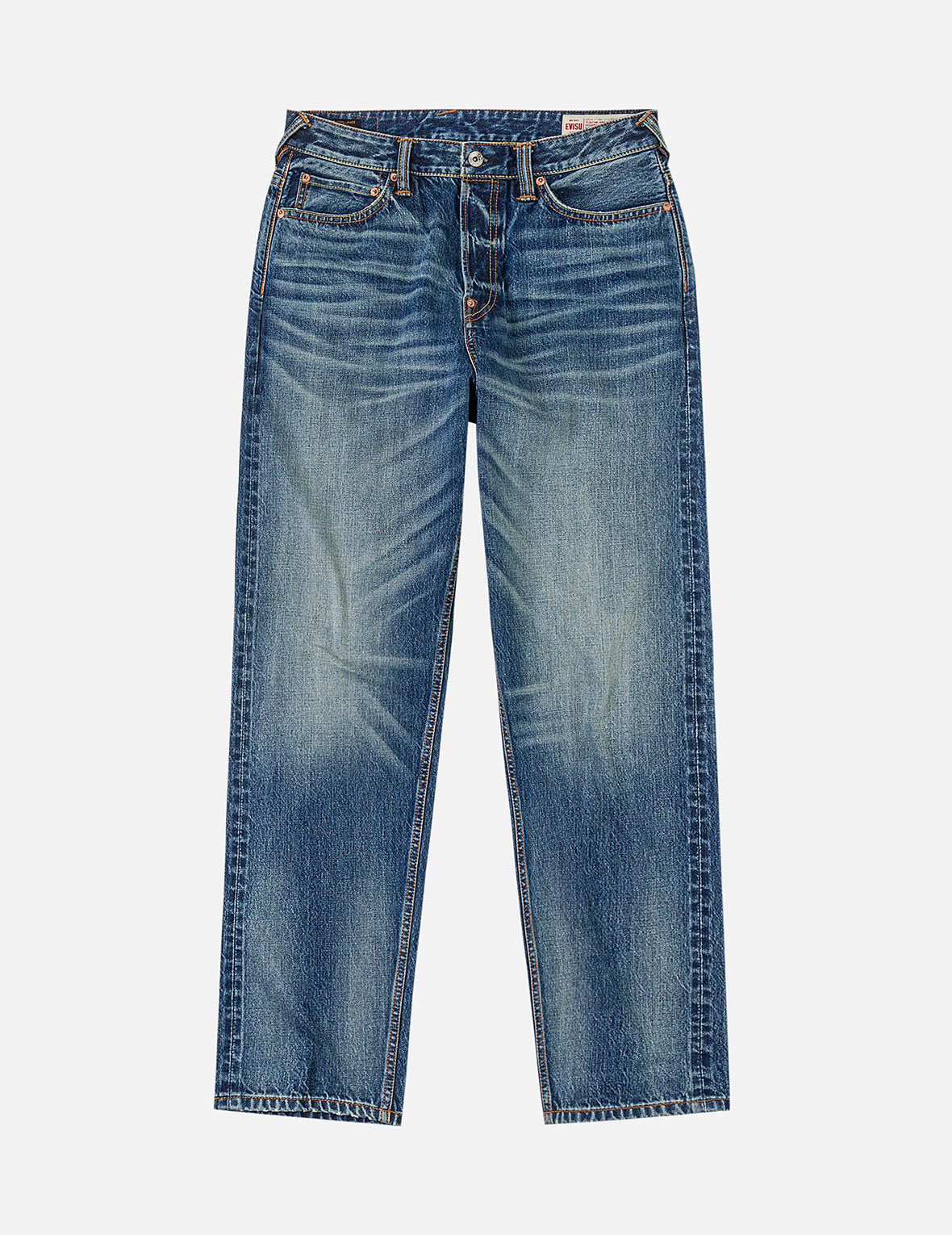 海鸥贴布植绒口袋牛仔裤 #2030