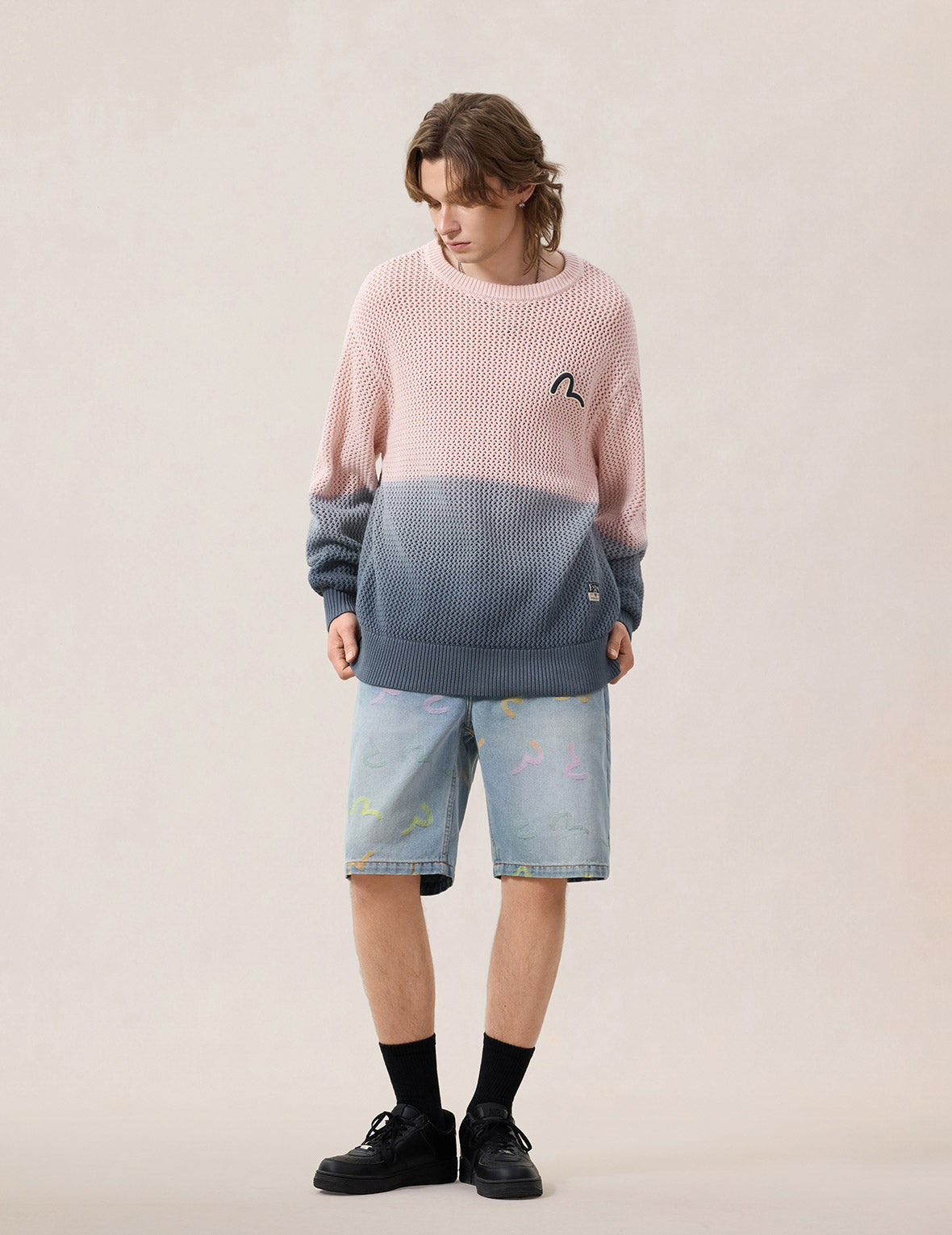 Seagull Gradient Relax Fit Sweater