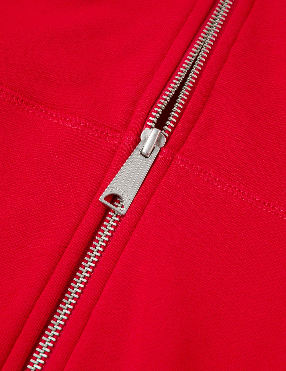 马年主题刺绣拉链连帽卫衣 - 紅