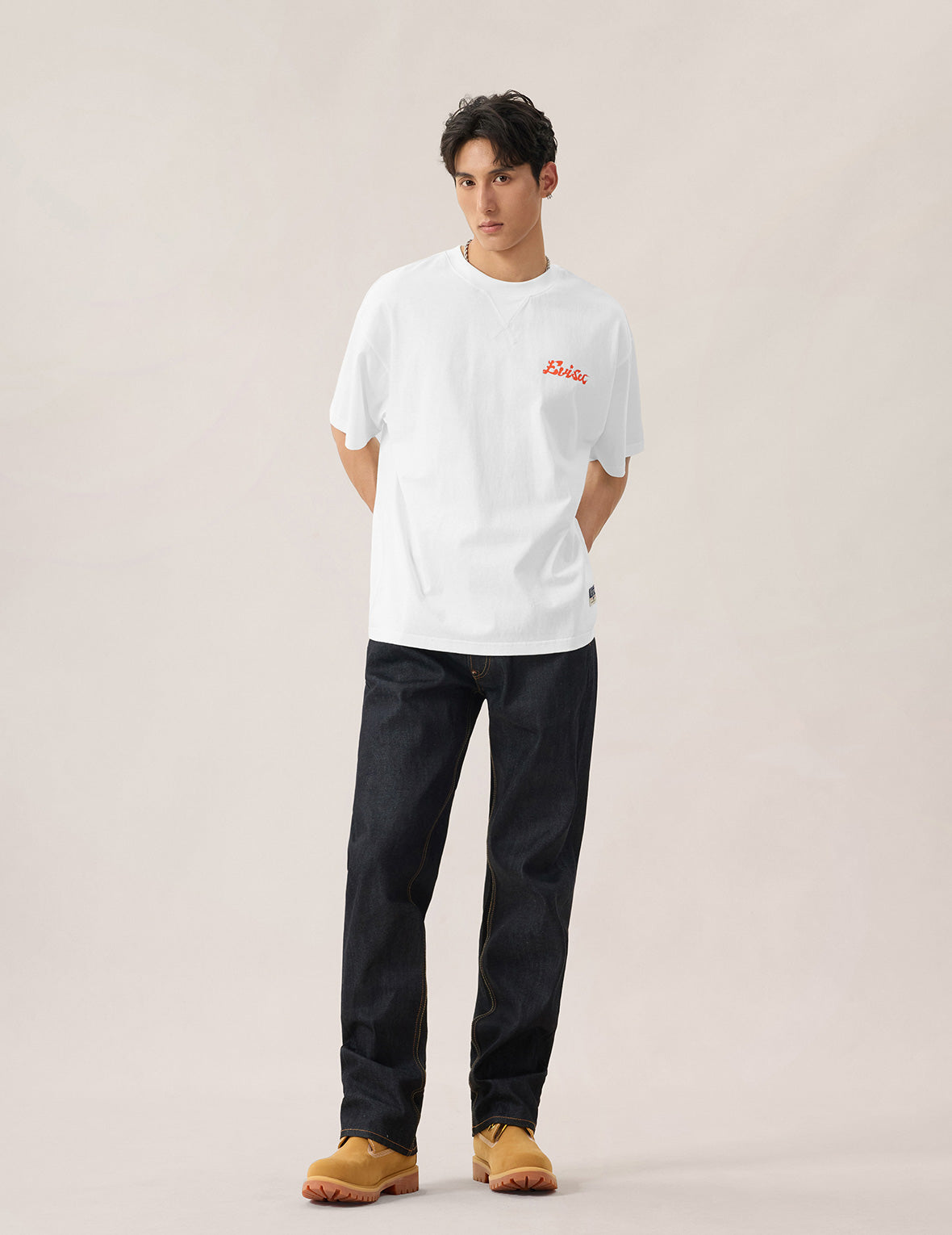 Japanese Kite Denim Patch Pocket T-shirt