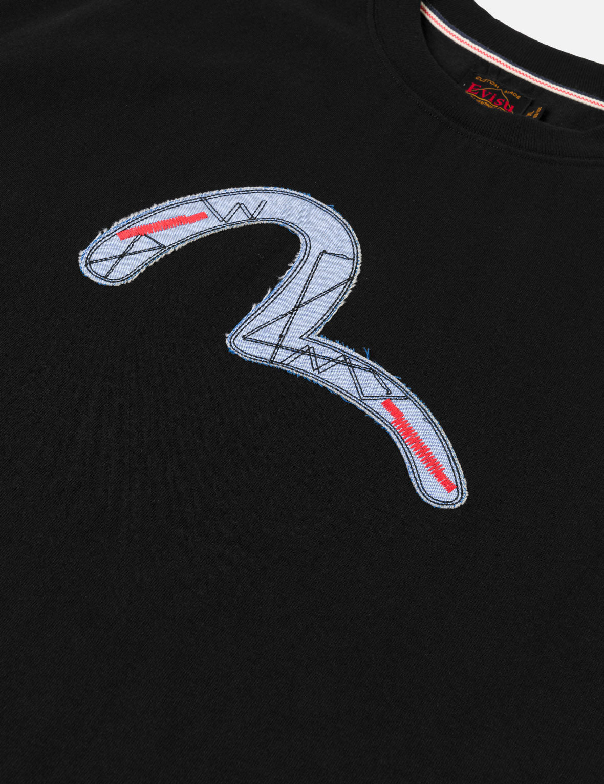 多材质拼贴标志T恤