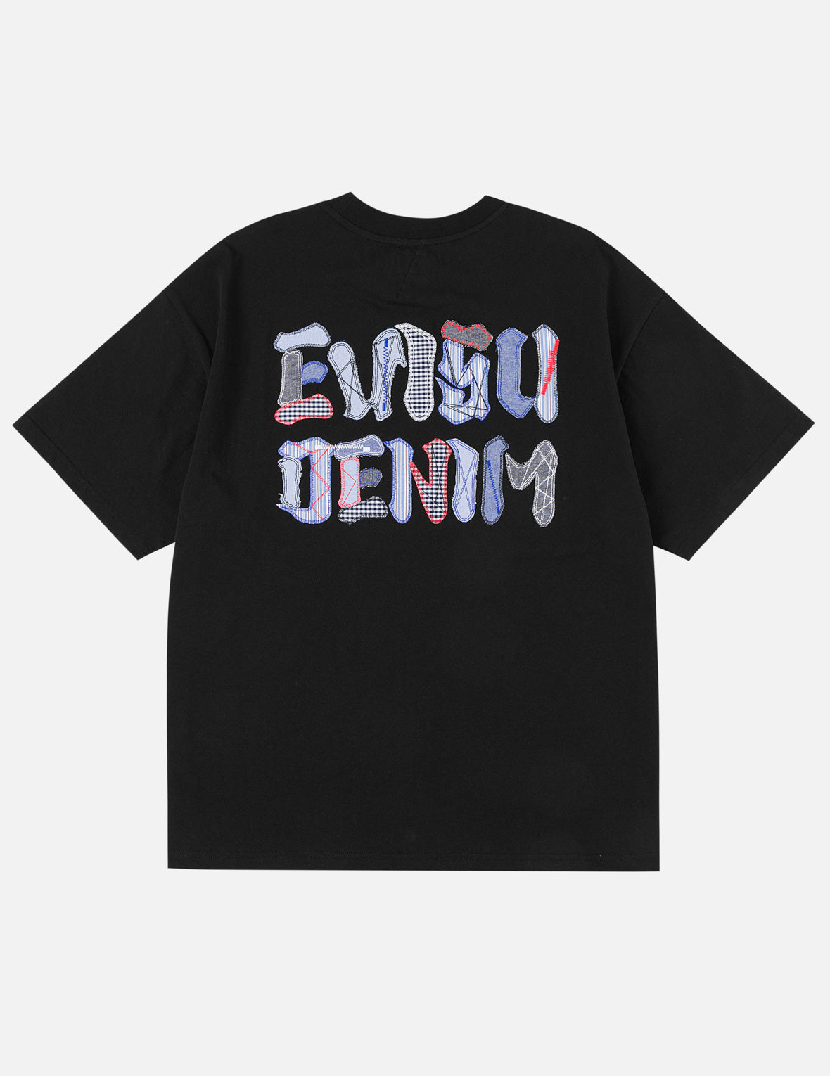 多材质拼贴标志T恤