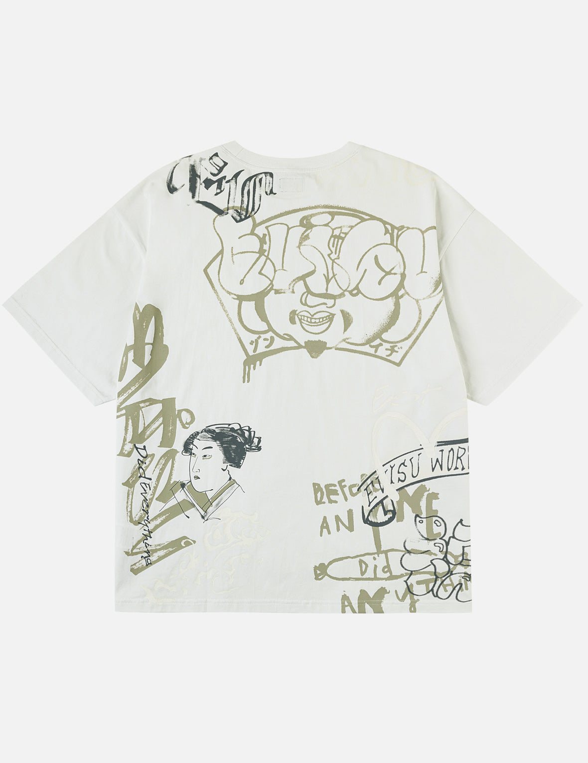 Allover EVISU Logo Graphic T-shirt