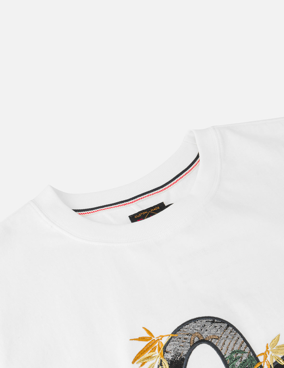 Brocade Seagull Appliqué T-Shirt