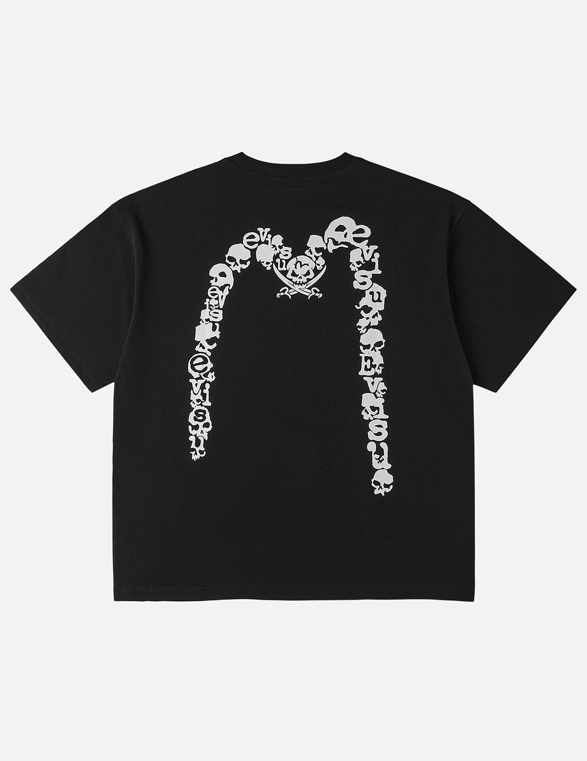 骷髅武士印花T恤