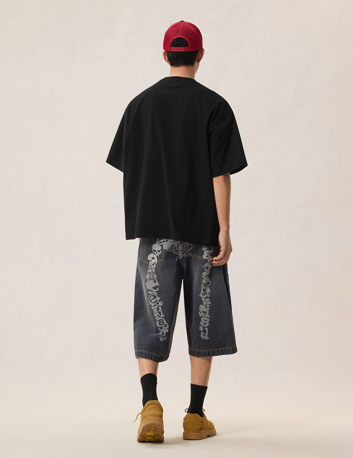 Evisu Jeans Logo Distressed Tee