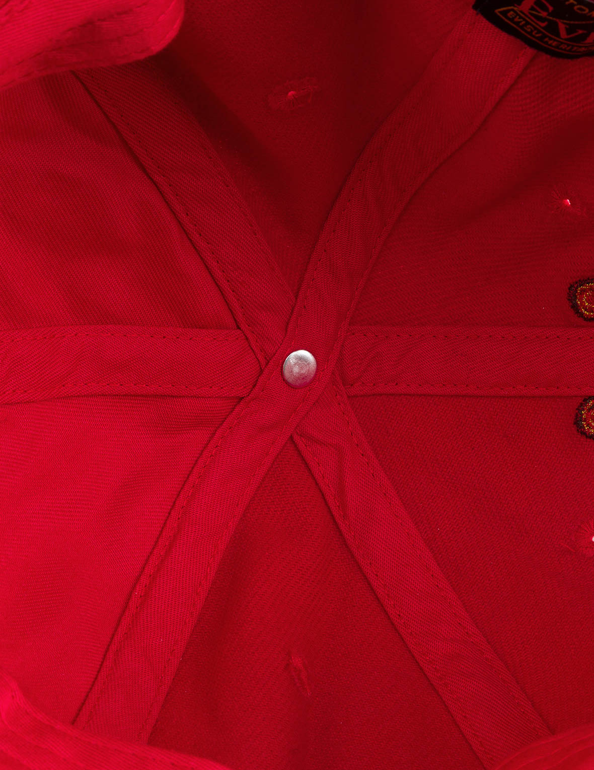 EVISU 标识刺绣棒球帽 - 黑