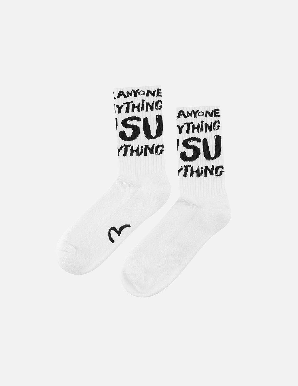 标语图案提花长袜