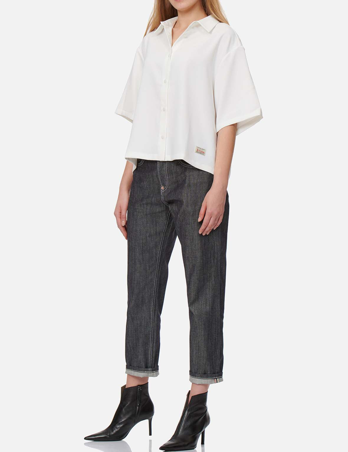 Seagull Embroidery Loose-fit Shirt