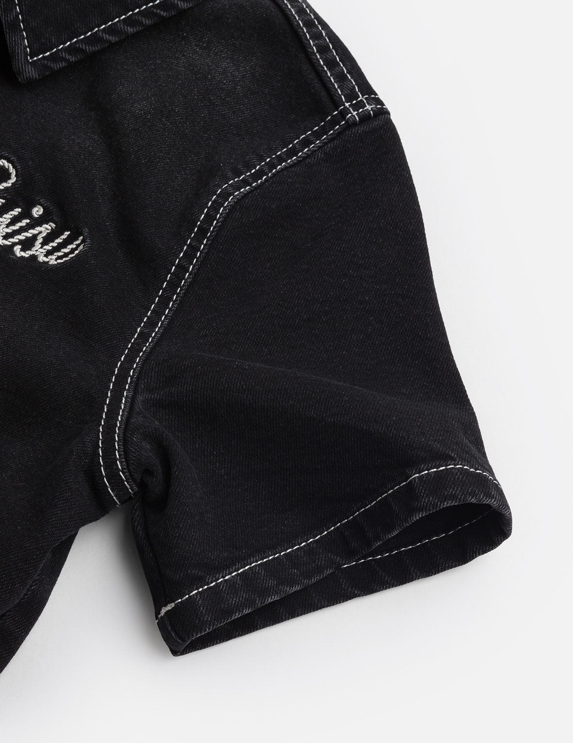 Logo Embroidery Fashion Fit Denim Dress