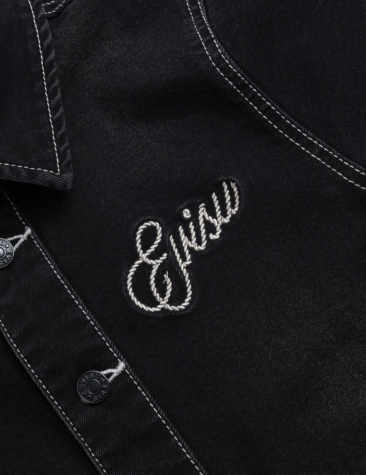 Logo Embroidery Fashion Fit Denim Dress