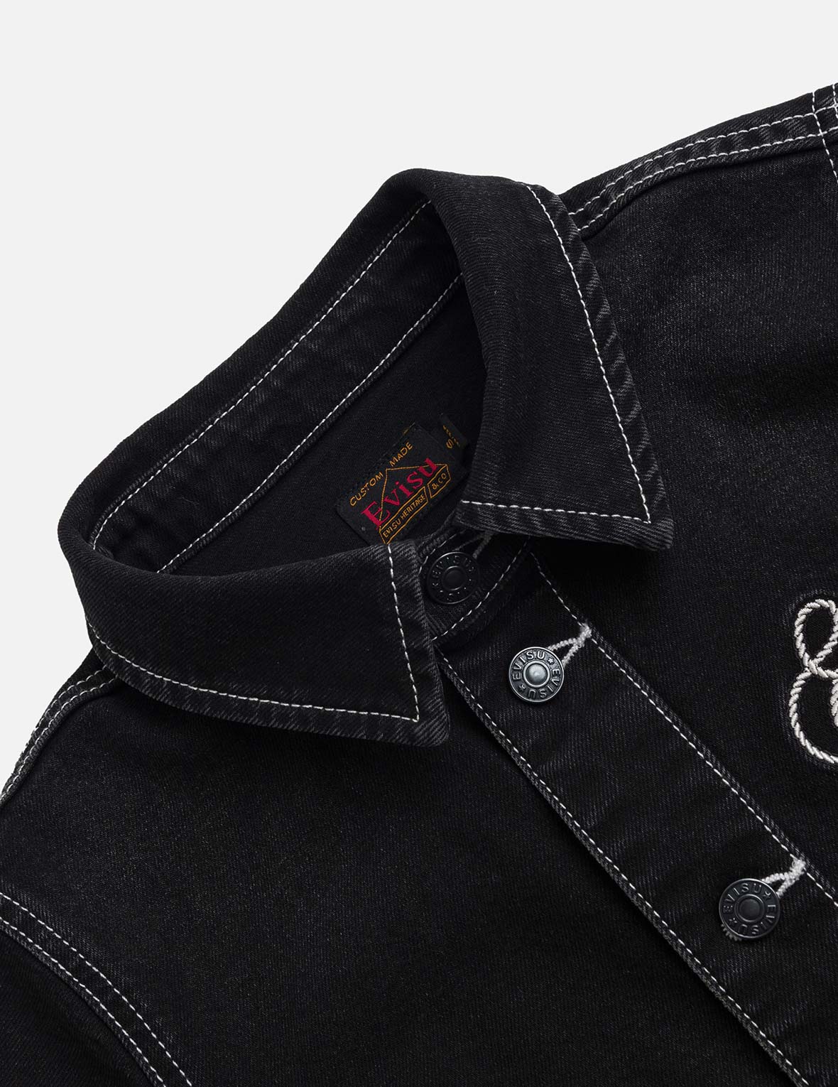Logo Embroidery Fashion Fit Denim Dress