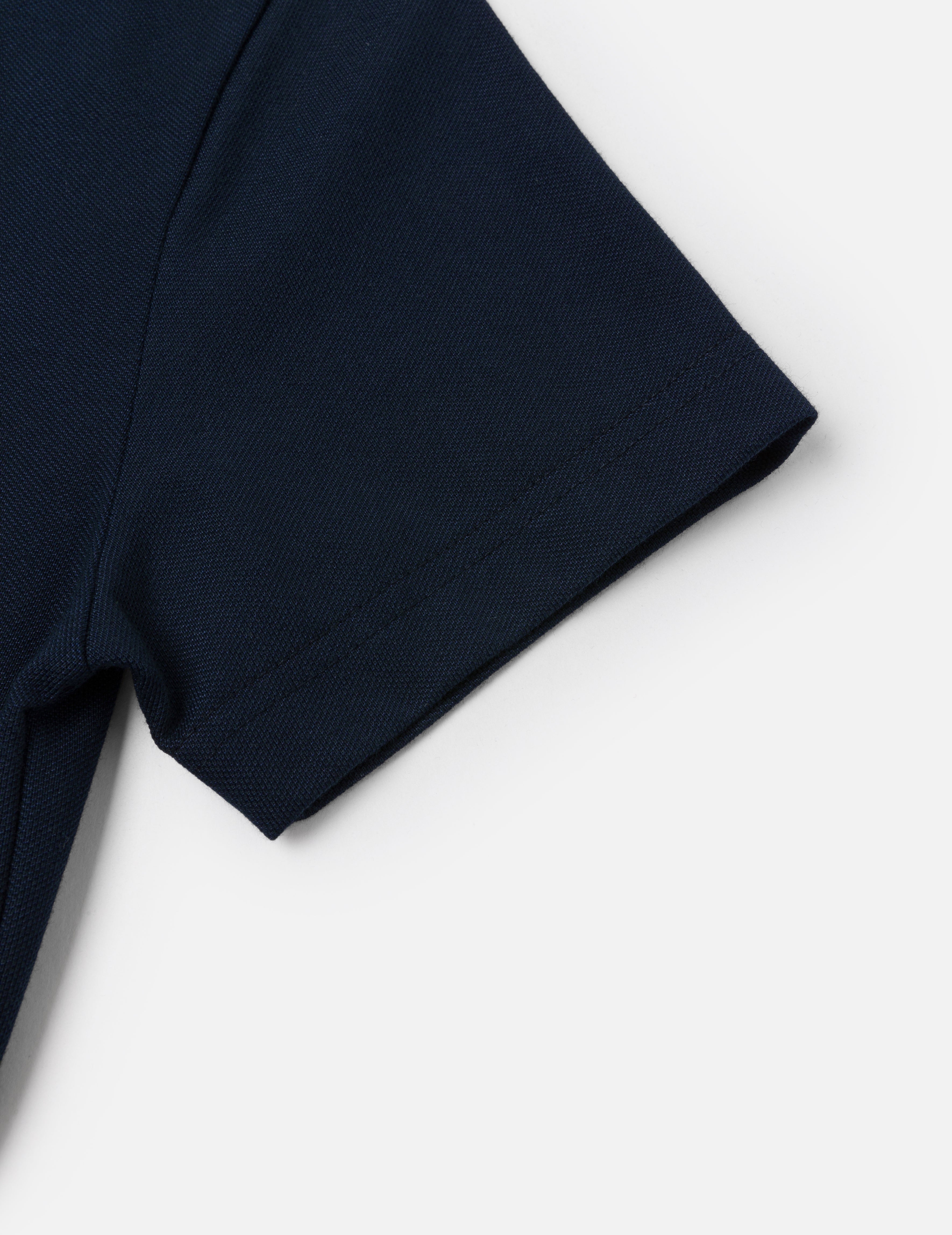 Seagull and Slogan Embroidery Fashion Fit Polo Shirt