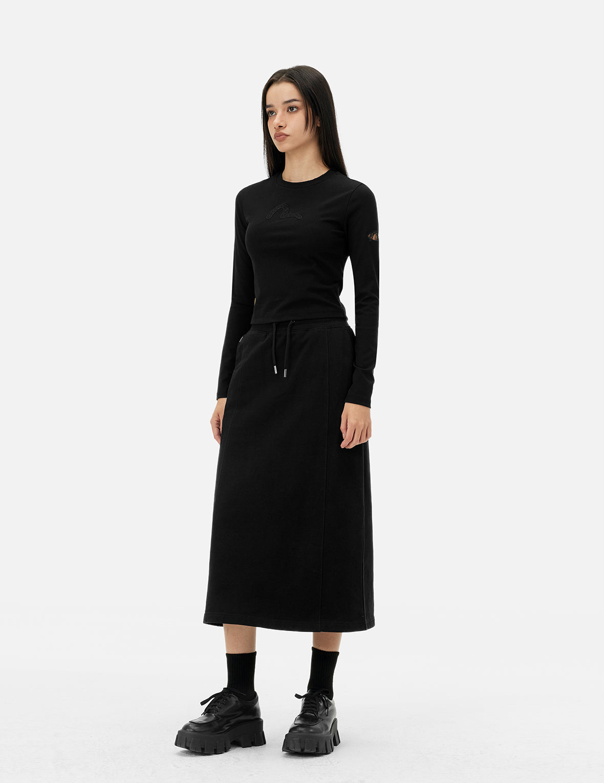 Seagull Embroidery Regular Fit Top