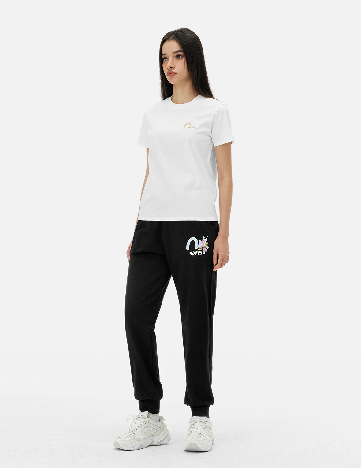 Hummingbird and Magnolia Print Regular Fit T-shirt