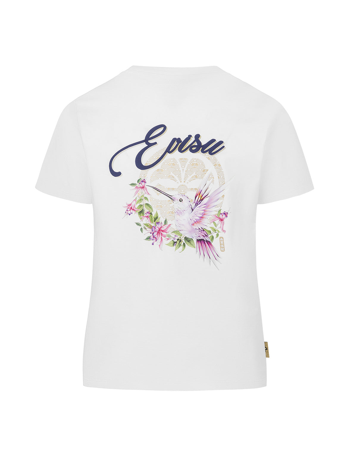 Hummingbird and Magnolia Print Regular Fit T-shirt