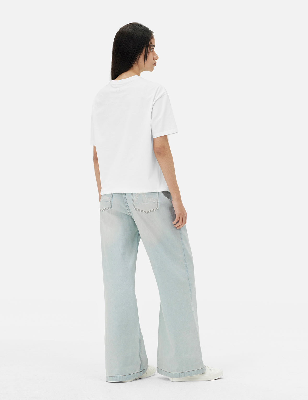 Kamon and Logo Embroidery Oversized T-shirt