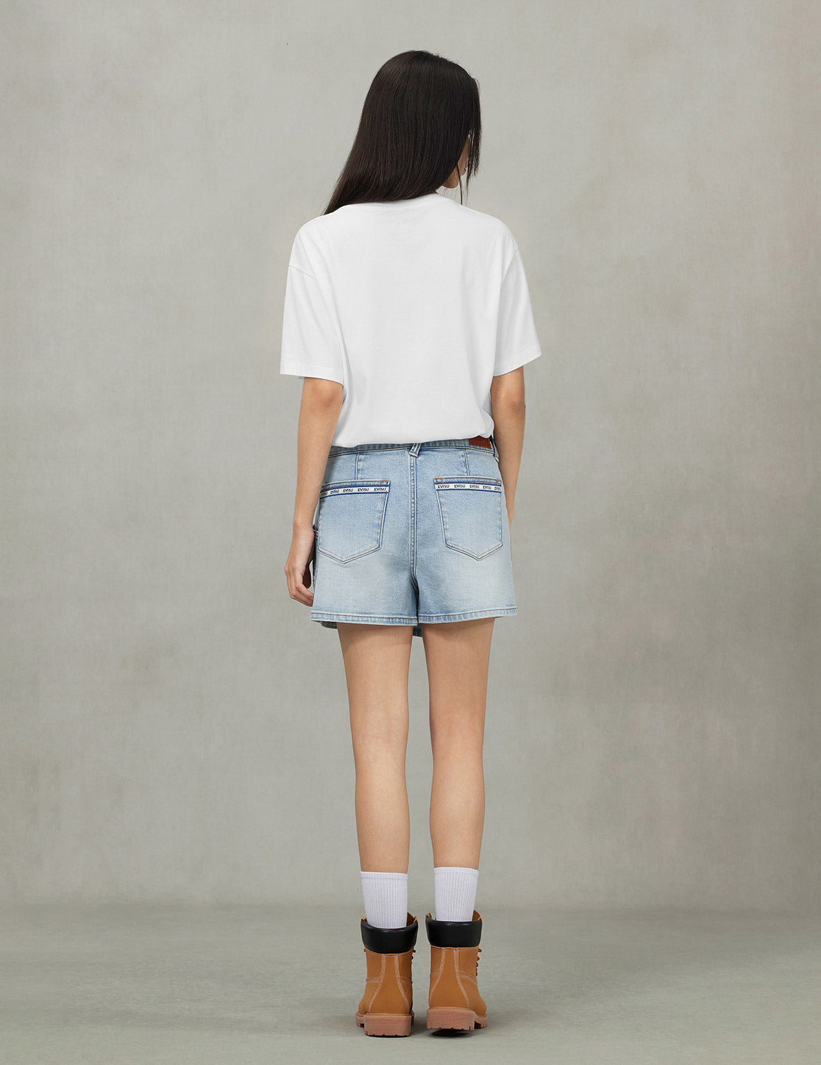 海鸥印花和商标帆绳扭纹刺绣男友款T恤