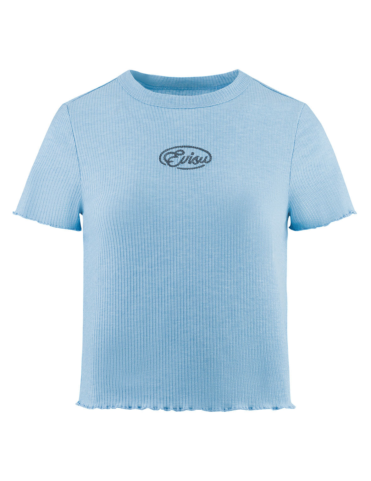 帆绳扭纹商标刺绣时尚版型T恤