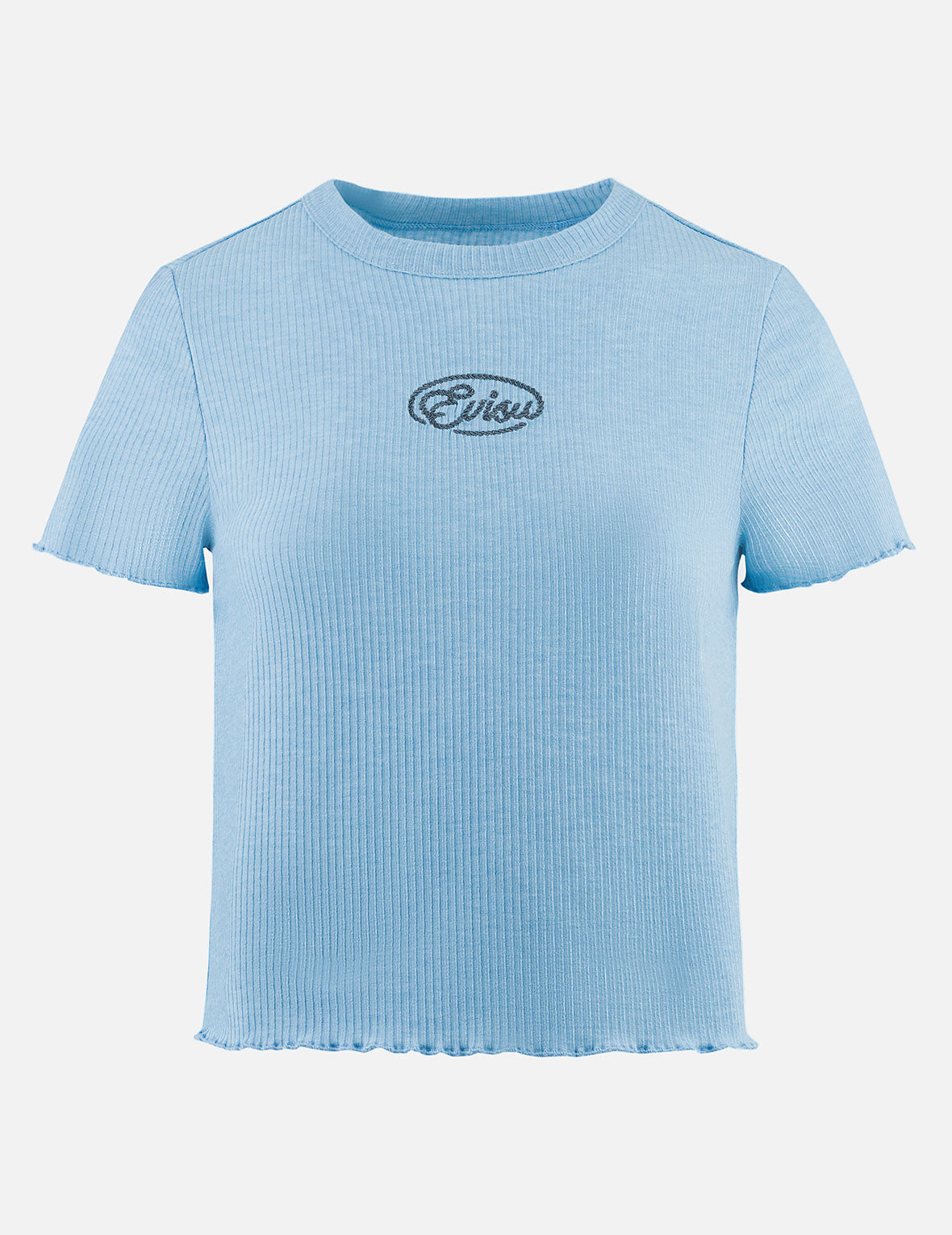 帆绳扭纹商标刺绣时尚版型T恤