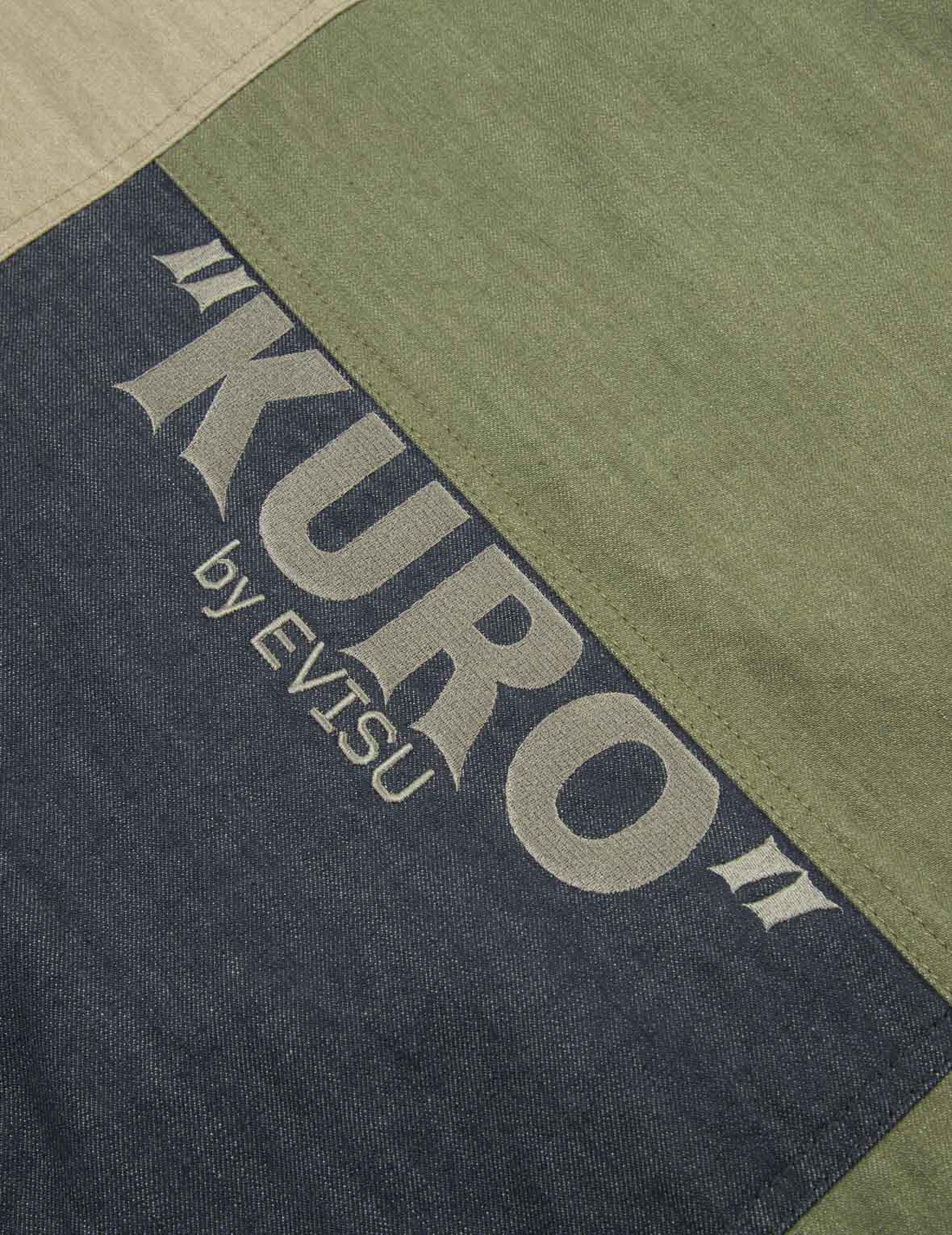 Embossed Monogram Colorblock Shirt Jacket