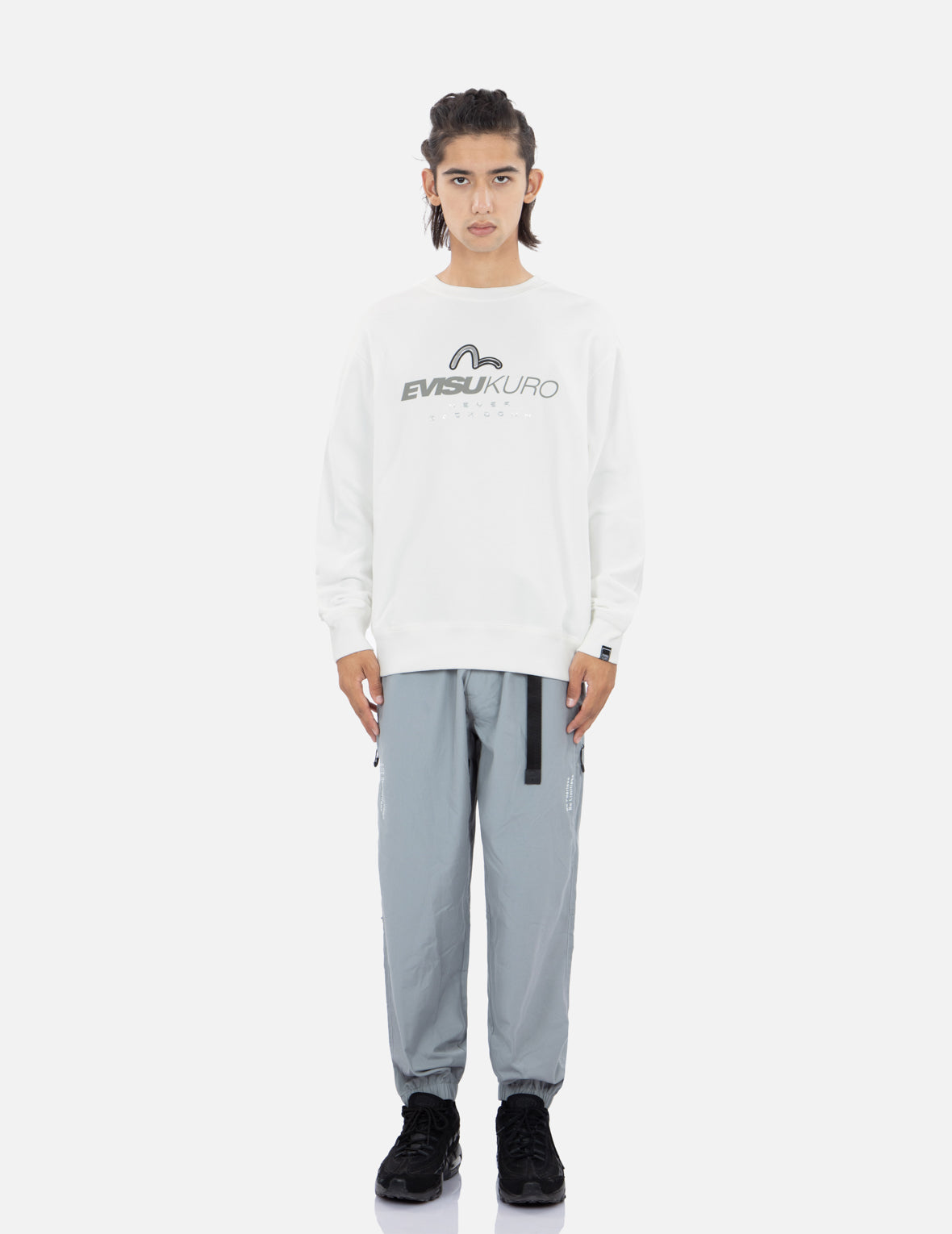 Transparent Seagull Badge Logo Print Sweatshirt