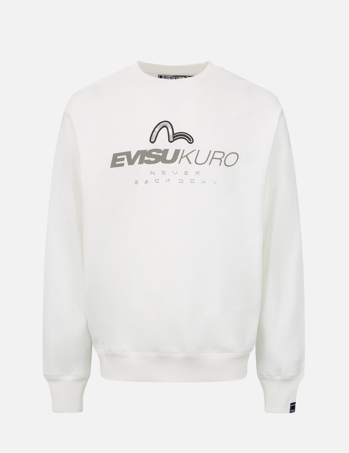 Transparent Seagull Badge Logo Print Sweatshirt