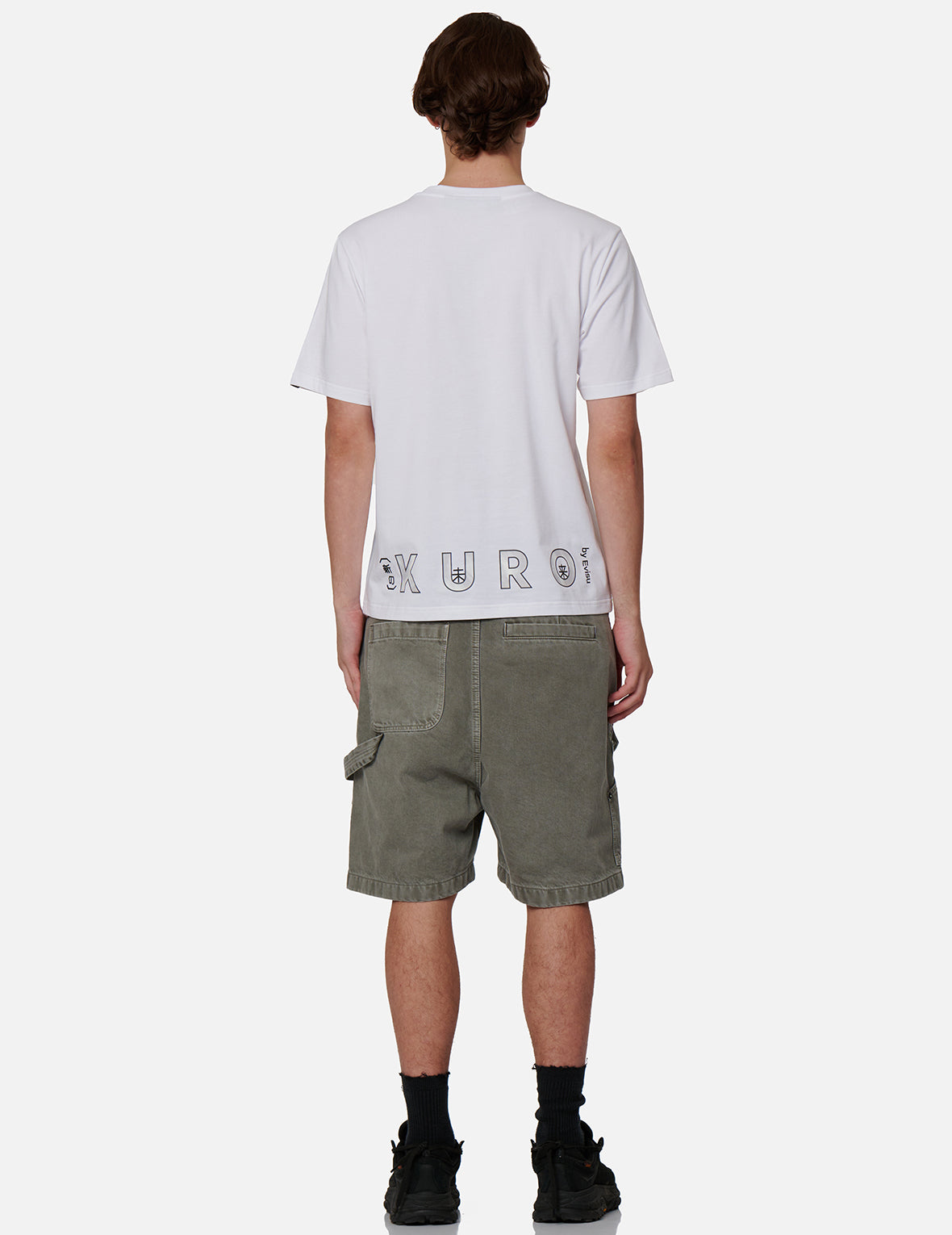 Brush Camouflage Effect Seagull Print T-shirt