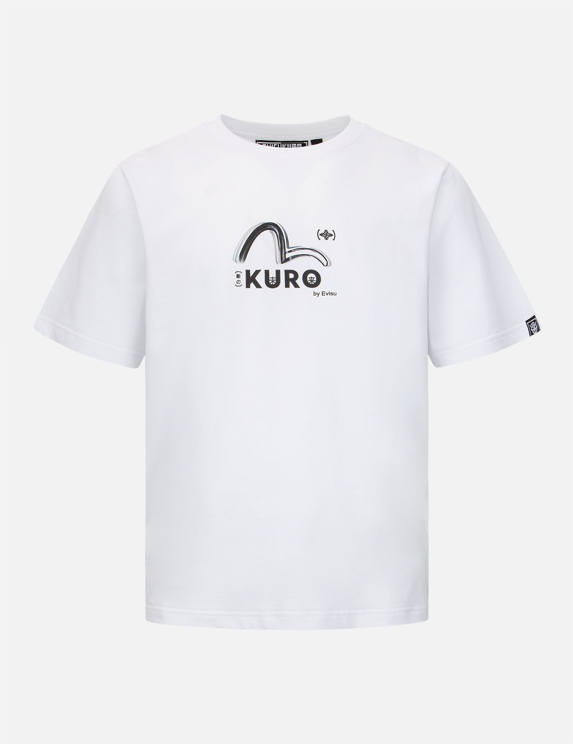 Brush Camouflage Effect Seagull Print T-shirt