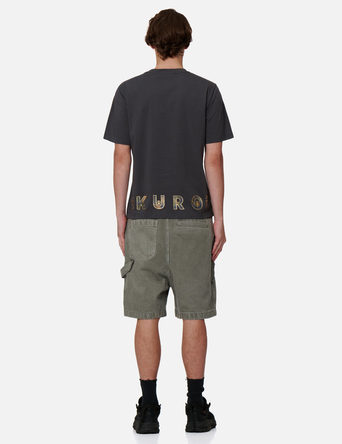 Brush Camouflage Effect Seagull Print T-shirt