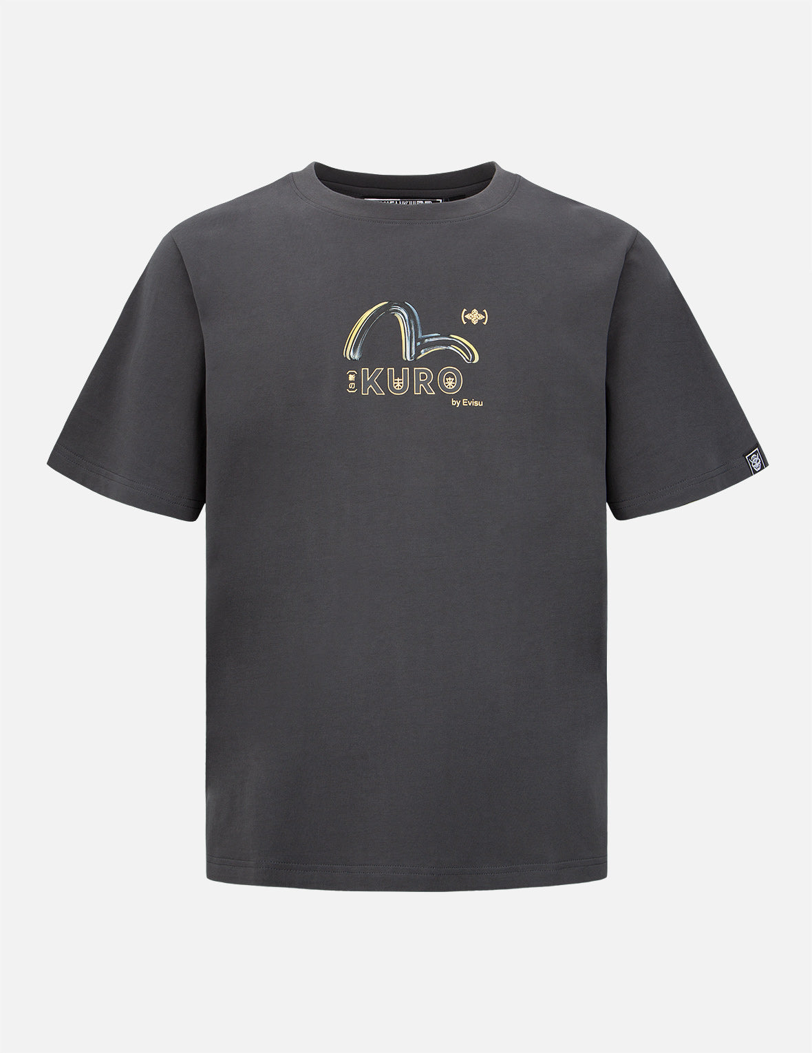 Brush Camouflage Effect Seagull Print T-shirt