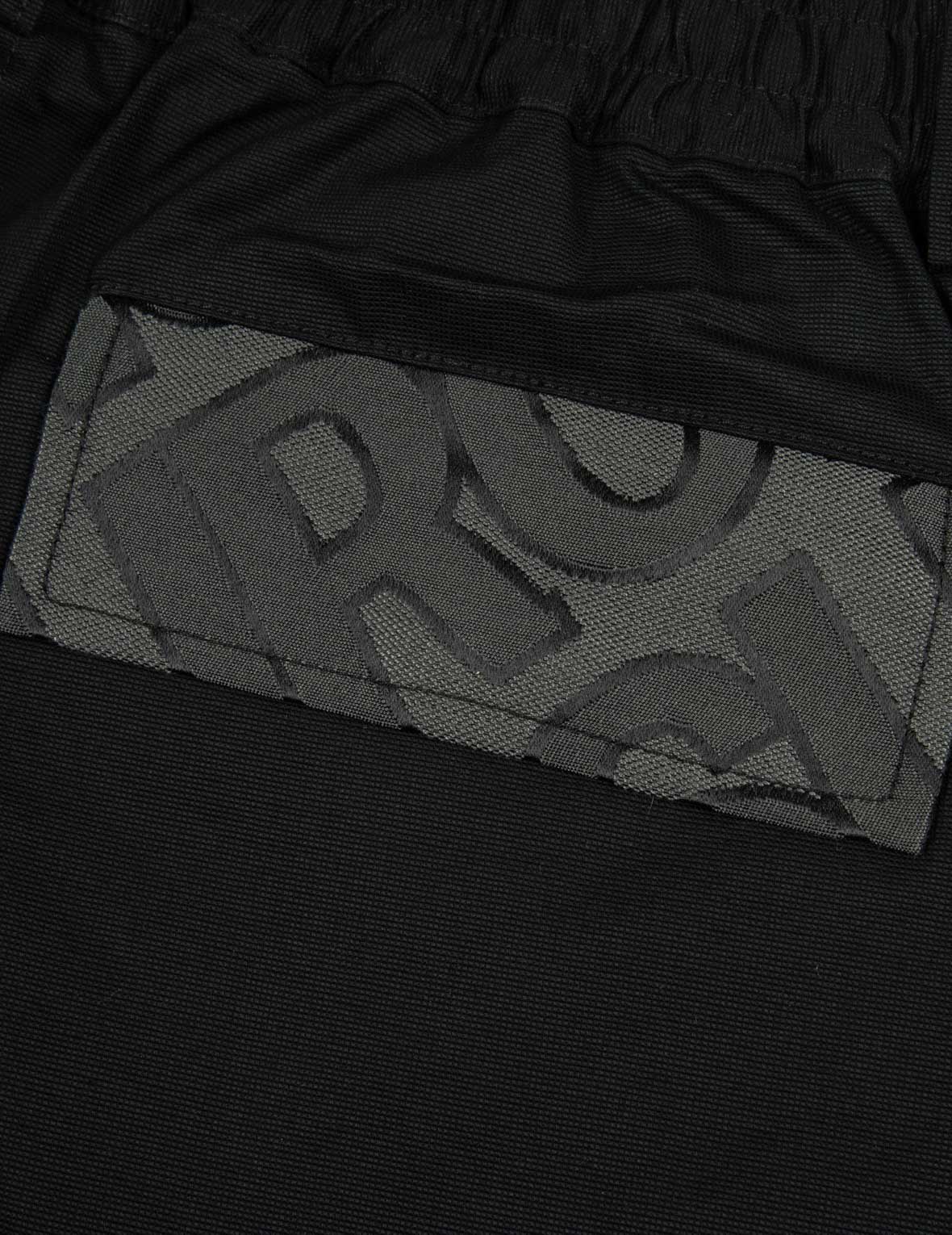 满地商标提花侧拉链常规版型束口裤