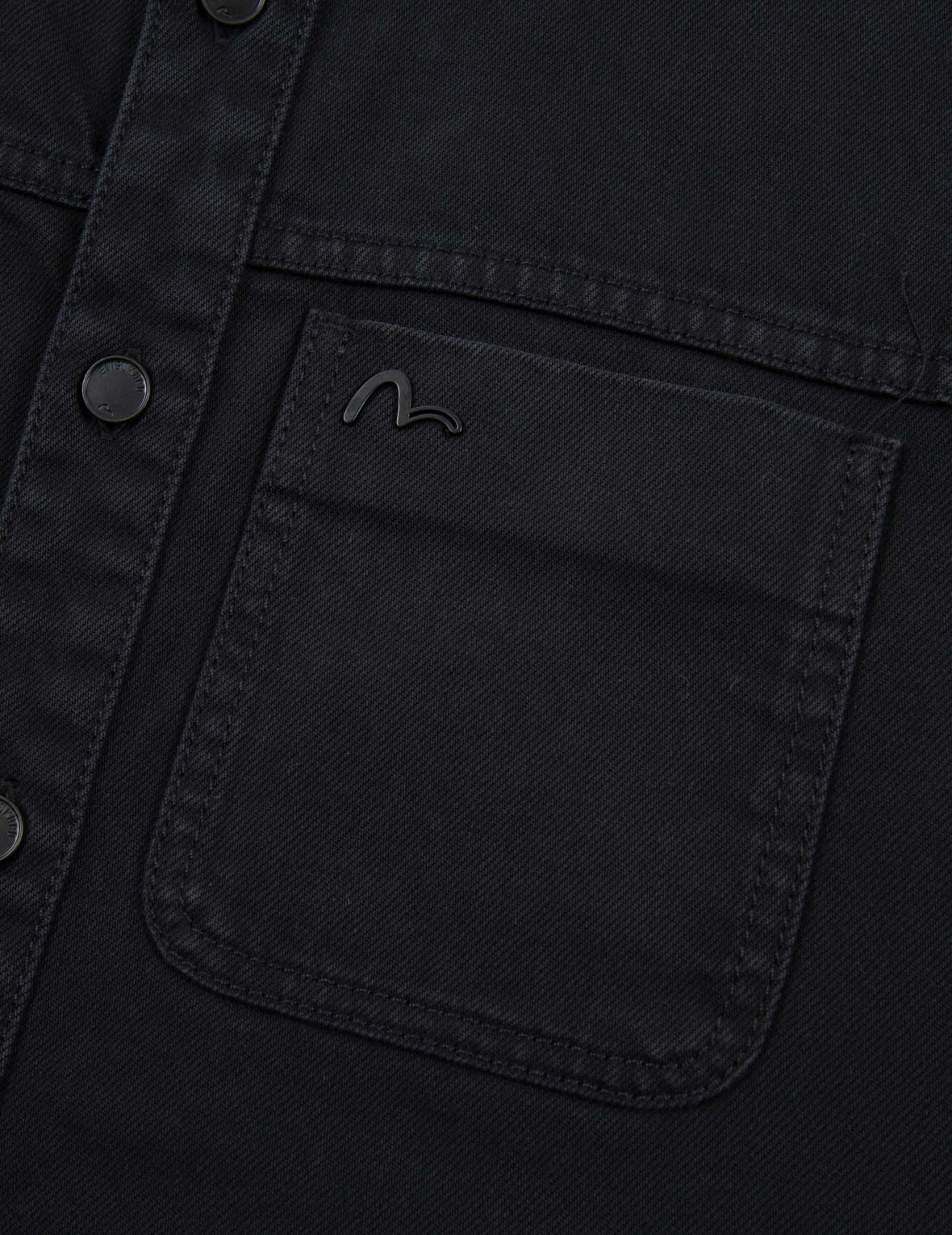 Logo刺绣牛仔衬衫