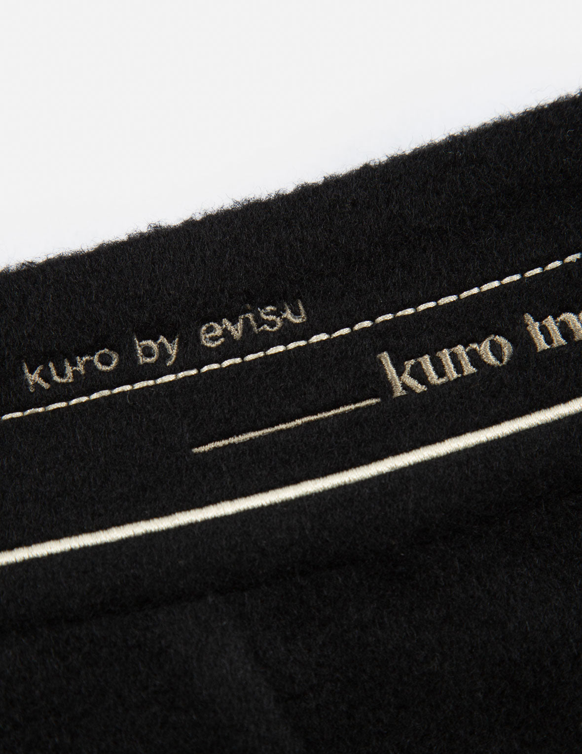 Slogan Embroidered Waistband Skirt