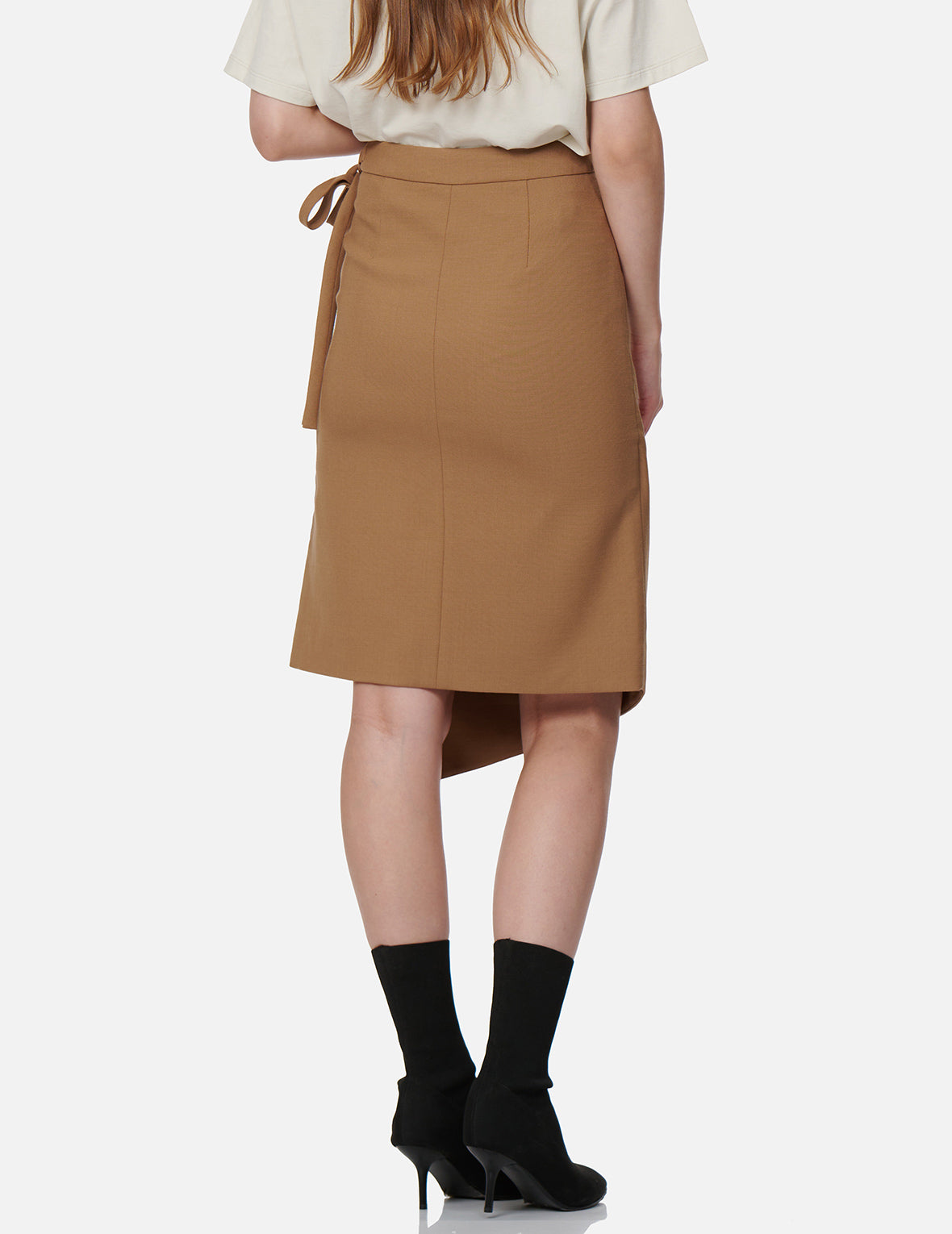 不对称裹身半身裙